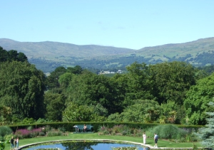 The view over the Lily pond and across the Conwy valley. 11 Aug 09