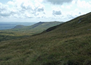 The view across the fridd to Penygadair, 5 Aug 2009